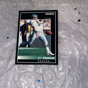PINNACLE FOOTBALL 🏈 TRADING CARD EAGLES 🦅 JEFF FEAGLES